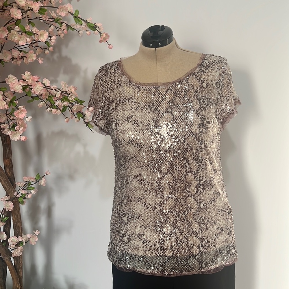 INC snake print top